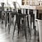 Flash Furniture 30" Black Metal Counter Stool-Black Poly Seat CH-31320-30GB-BK-PL2B-GG - alternate 1